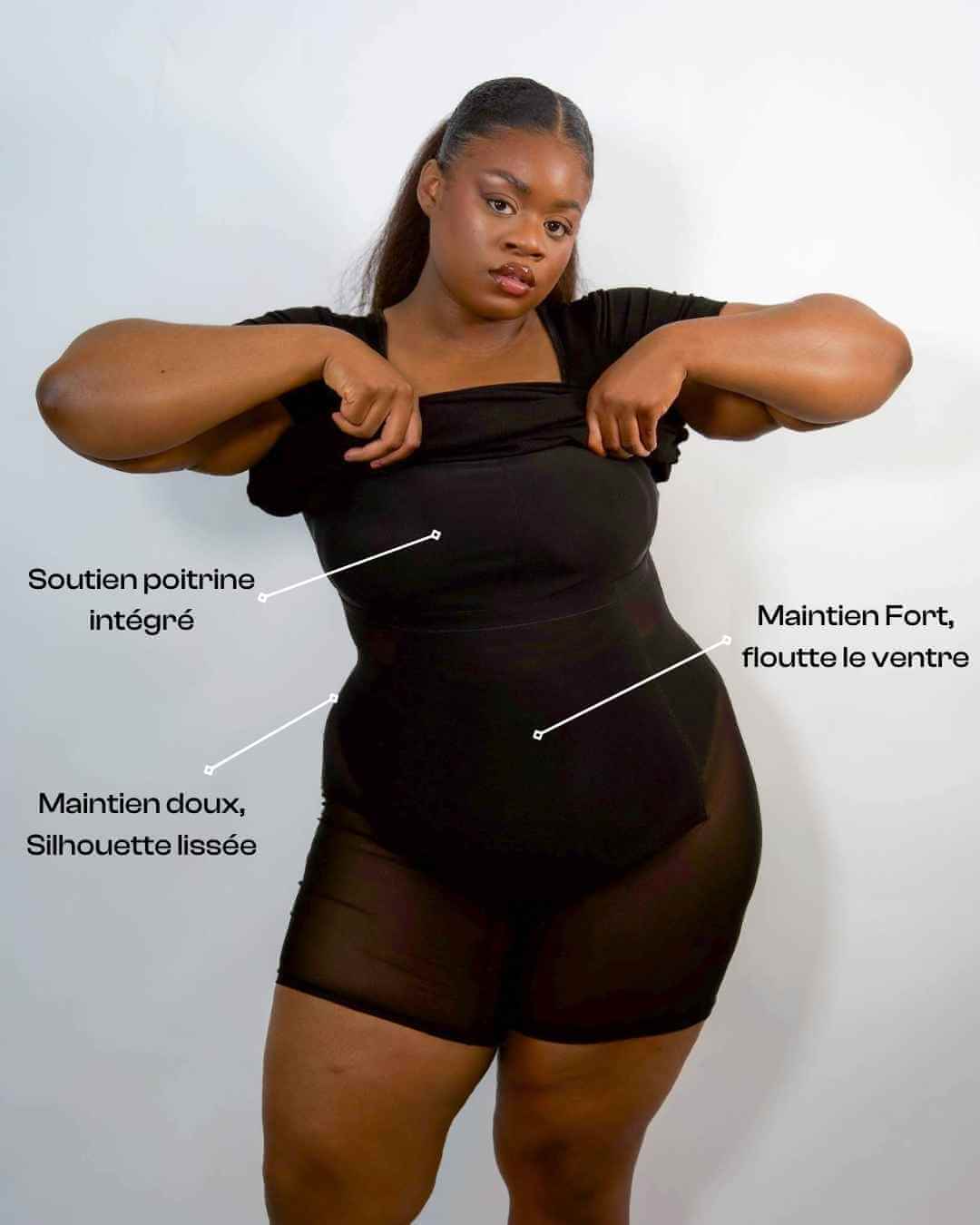 Magic™ Robe Sculptante Manches Courtes – Silhouette Lissée & Confort