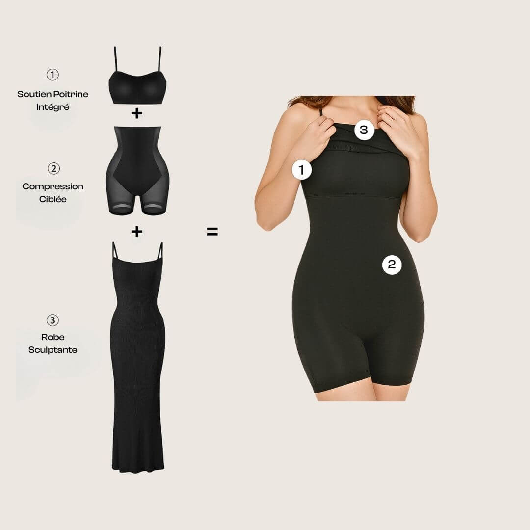 Magic™ Robe Sculptante Bretelles – Silhouette Lissée & Confort