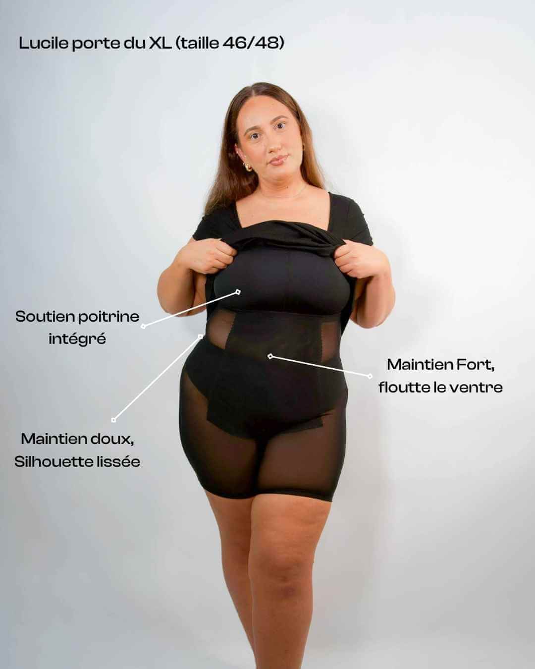 Magic™ Robe Sculptante Manches Courtes – Silhouette Lissée & Confort