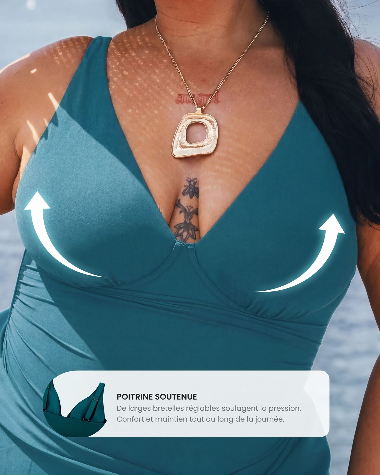 WaveLift™ – Maillot de Bain Sculptant Jupe Intégrée